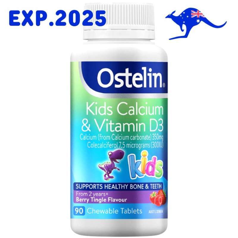 Promo Ostelin Kids Calcium & Vitamin D3 90 Vit Chewable Milk Liquid