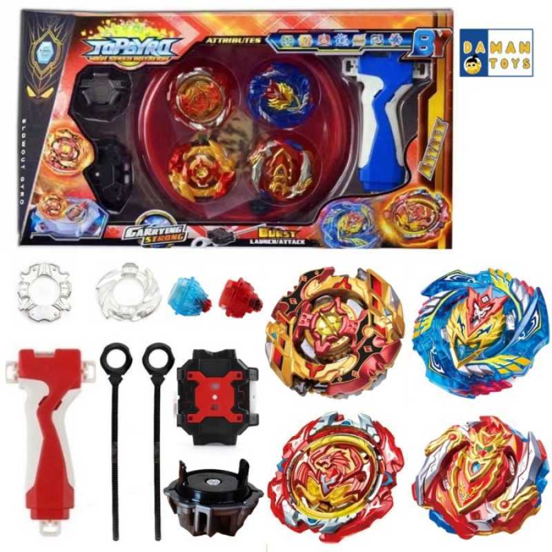 Promo Gasing Beyblade Burst 4 In 1 Set Gratis Arena Stadium Diskon 23