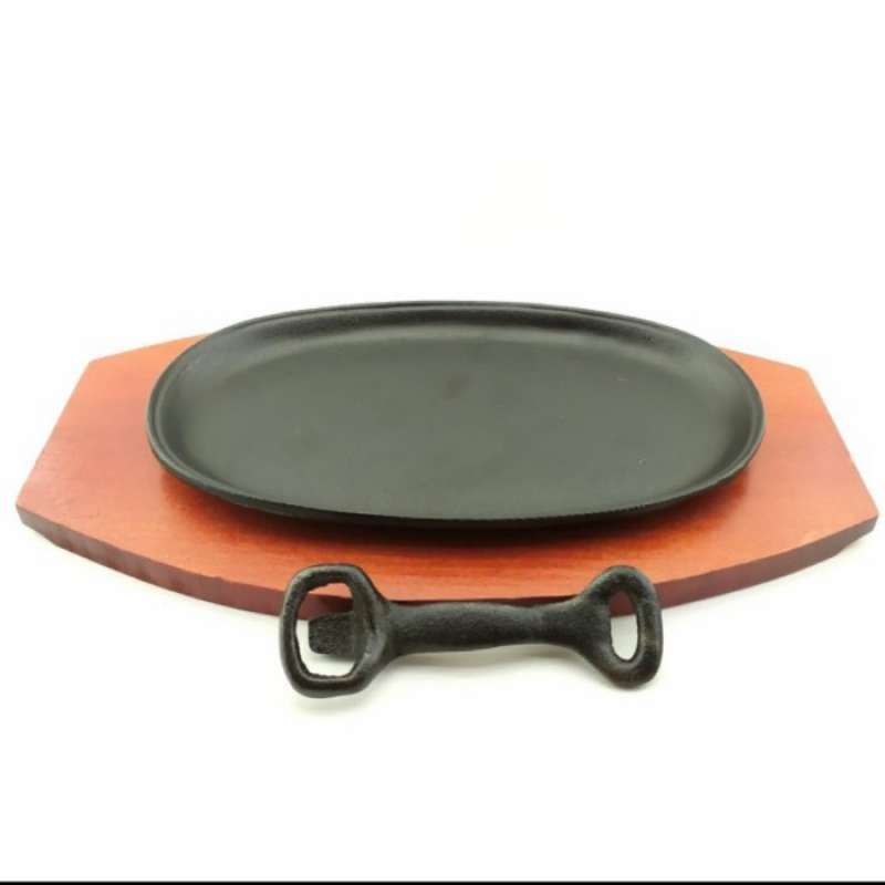Jual hot plate/piring steak oval besar dan kecil di Seller Dapuran Ndeso Tugu Selatan, Kota