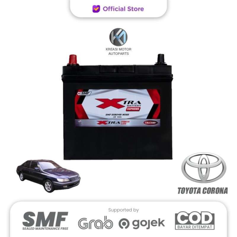 Promo AKI MOBIL TOYOTA CORONA XTRA SUPREME NS60 55B24R - AKI KERING