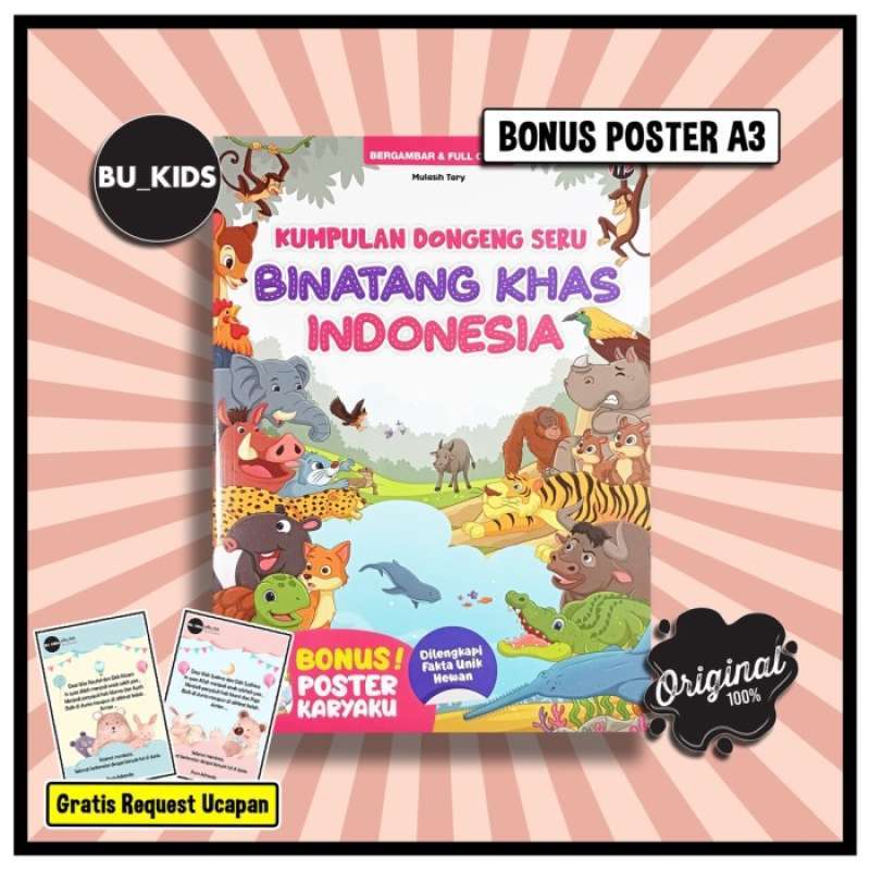 Promo Buku Dongeng Anak Bergambar - Kumpulan Dongeng Seru Binatang Khas