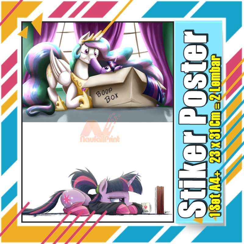 Jual Poster Stiker My Little Pony A4 + Animasi Kartun Acara Tv Kertas ...