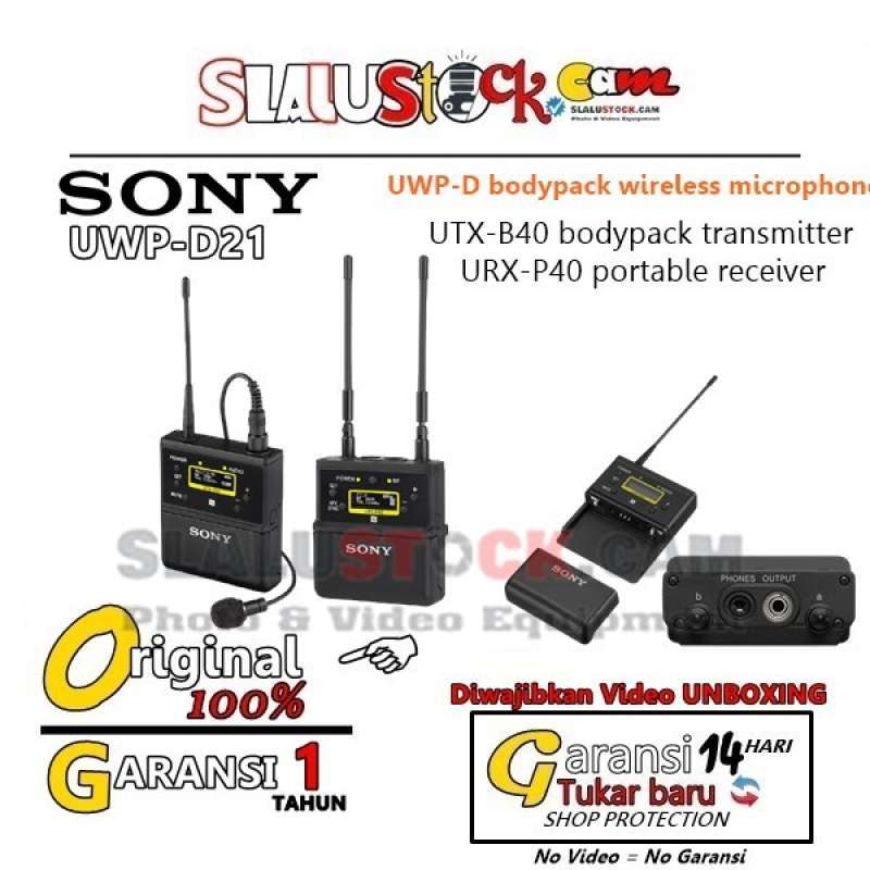 Promo Sony UwpD21 CameraMount Wireless Omni Lavalier Microphone