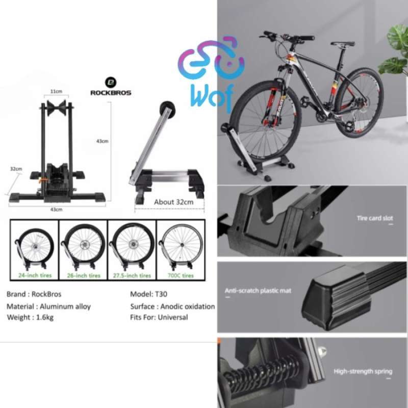 Rak Bike Rack Jual rockbros t30-bk a standar parkir sepeda rak bicycle rack fold ...