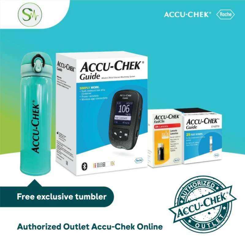 Promo AccuChek Guide Extra 50 Strip Diskon 23 di Seller PT Makmur