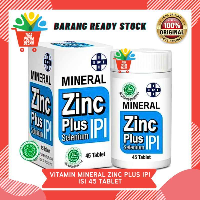 Jual Vitamin Zinc Plus Selenium Ipi Isi 45 Tablet Di Seller Tiga Putra