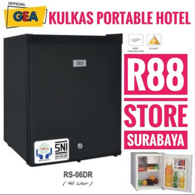 Promo Kulkas Gea Mini Bar Portable Kulkas Kamar Hotel Rs06Dr Diskon 23