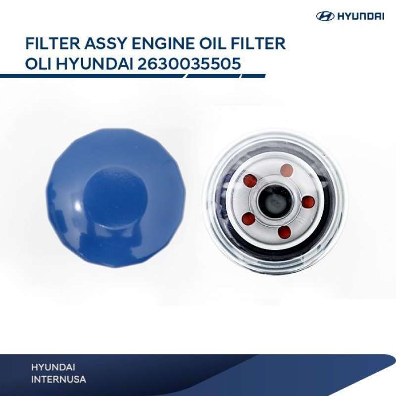 thumbnail image 2 of 6-Pack Genuine Hyundai Kia OEM Oil Filter – 2630035505, 26300-35503, 1997-2022, Korea 2 of 6