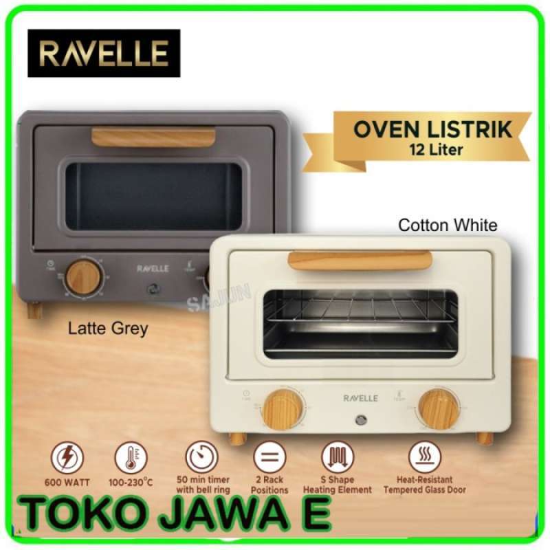 Promo Ravelle Oven Listrik Toaster Mini Korean Design 12 Liter Diskon