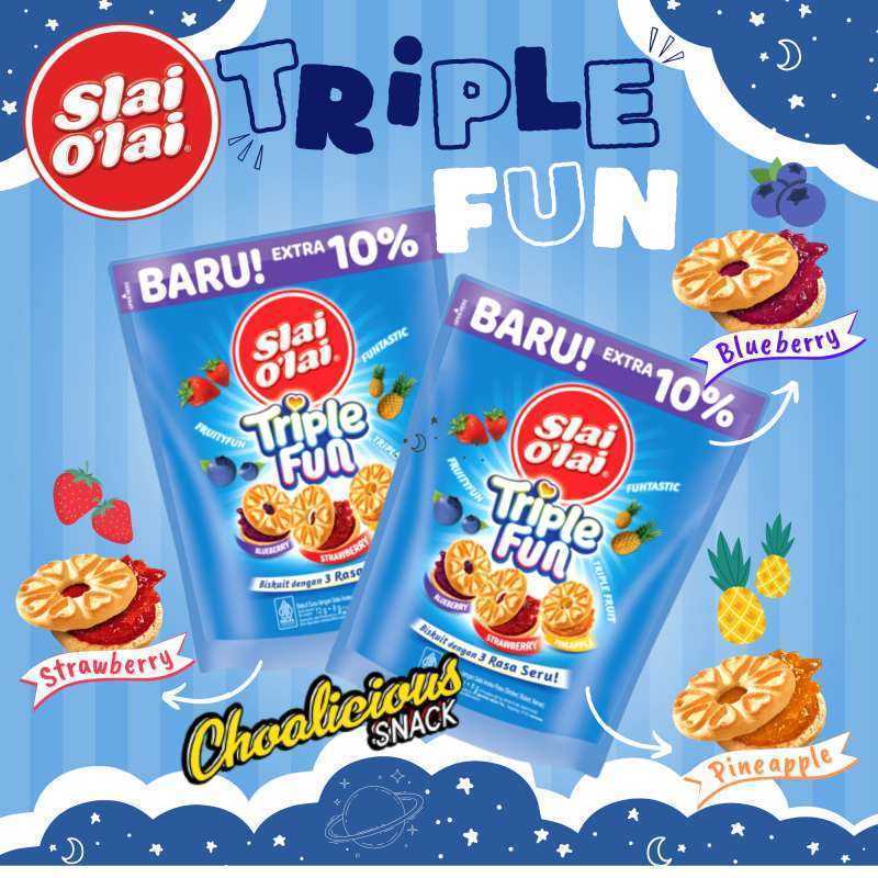 Slai Menu Promo Slai O'lai Triple Fun Isi 10 Pack Diskon 52% Di Seller ...