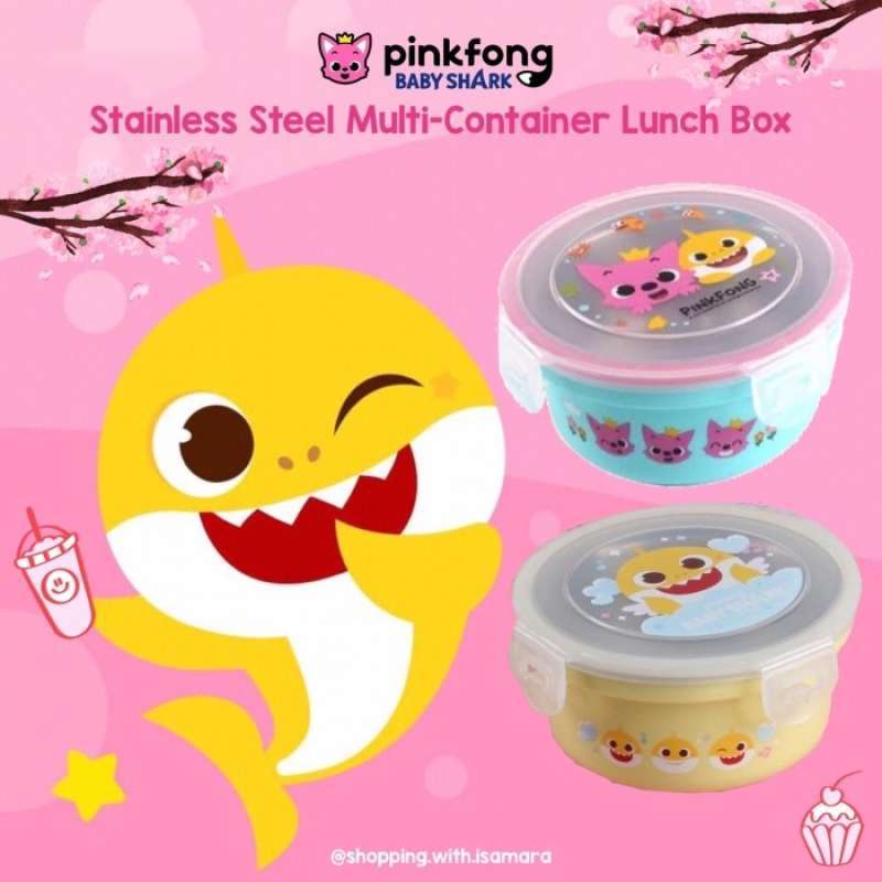 Jual Tempat Makan Pinkfong Baby Shark / Food Container / Multi Storage