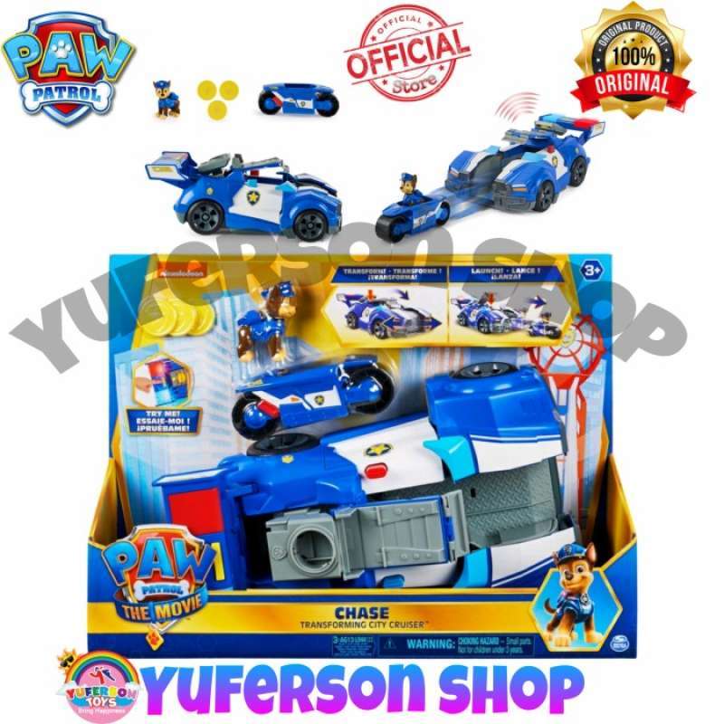 Jual Paw Patrol The Movie Chase Transforming City Cruiser Di Seller