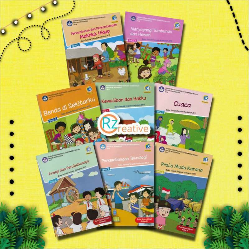 Jual Buku Tematik Kelas 3 Sd Tema 1 Sampai 8 Edisi Revisi Tahun 2018 ...
