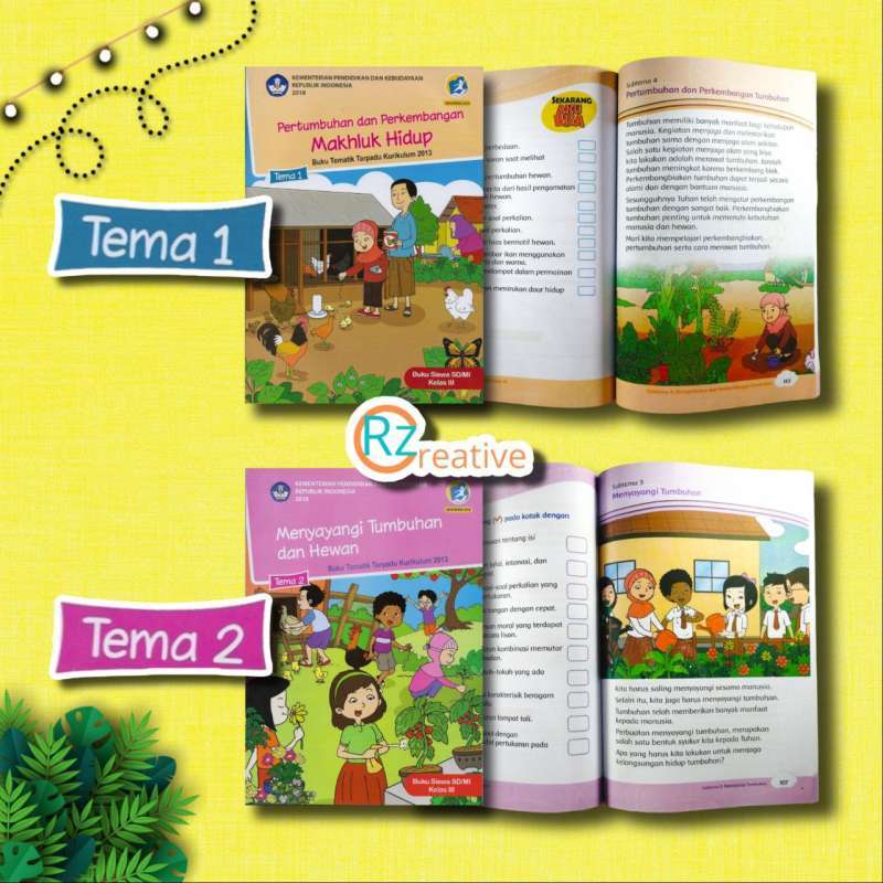 Jual Buku Tematik Kelas 3 Sd Tema 1 Sampai 8 Edisi Revisi Tahun 2018 ...