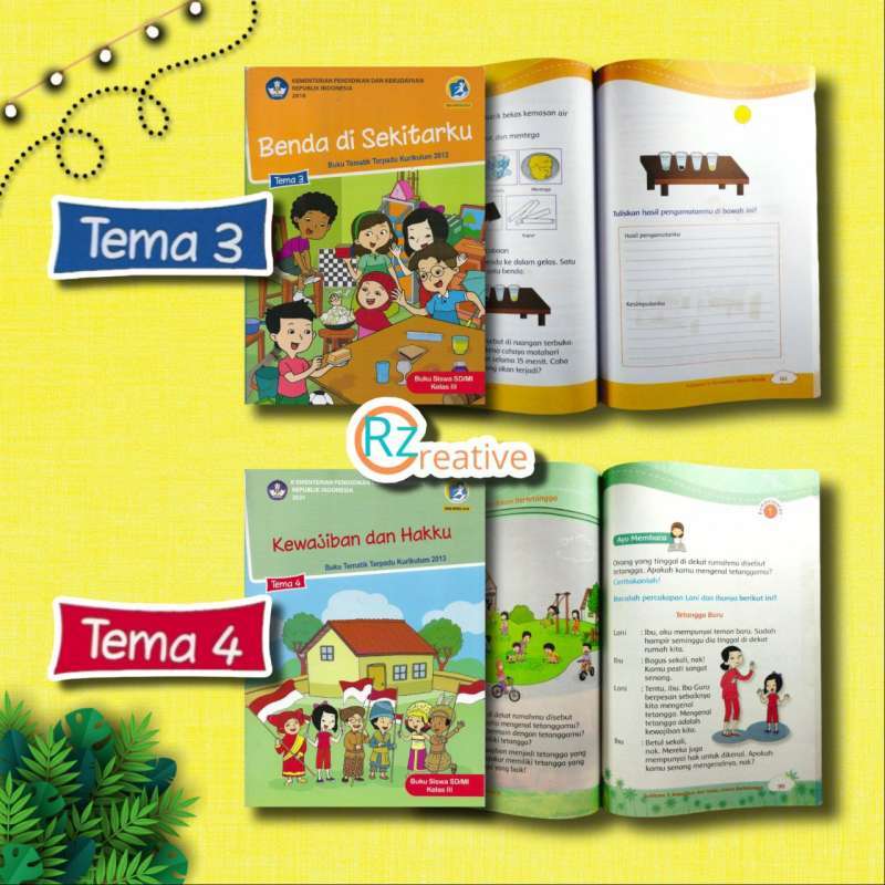 Jual Buku Tematik Kelas 3 Sd Tema 1 Sampai 8 Edisi Revisi Tahun 2018 ...