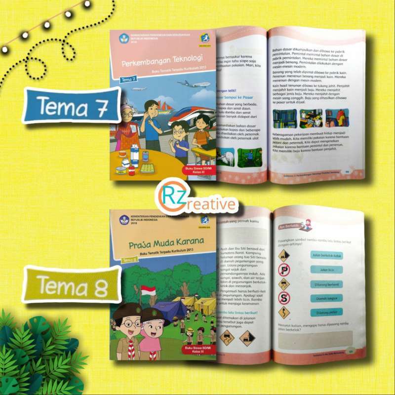 Jual Buku Tematik Kelas 3 Sd Tema 1 Sampai 8 Edisi Revisi Tahun 2018 ...