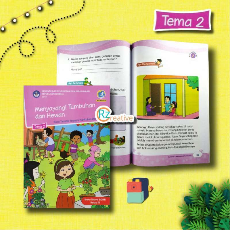 Jual Buku Tematik Kelas 3 Sd Tema 1 Sampai 8 Edisi Revisi Tahun 2018 ...