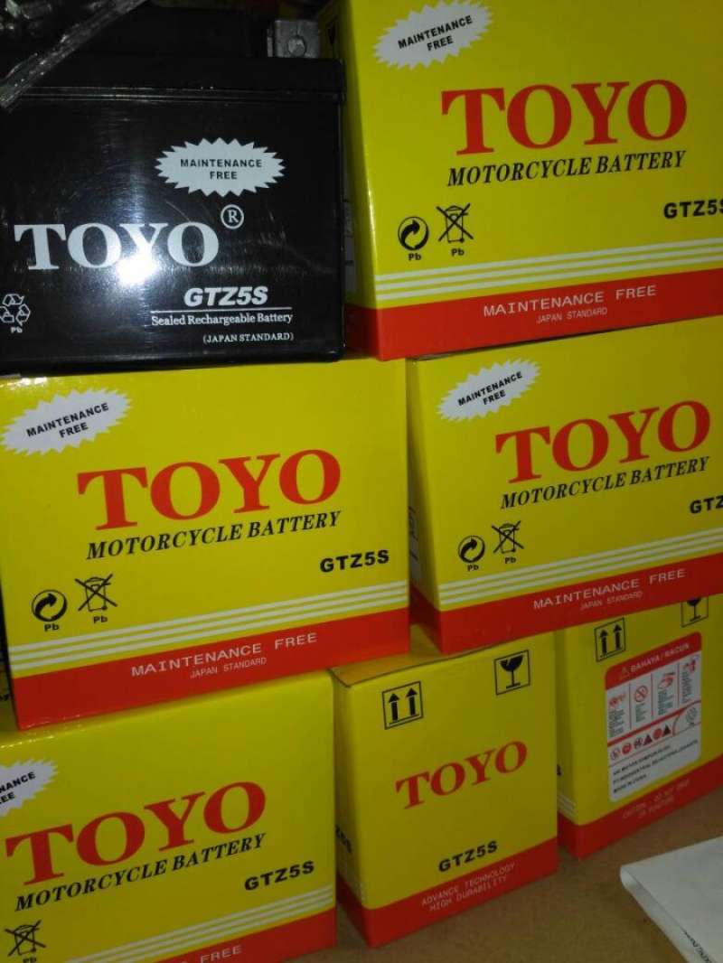Promo Aki Motor Toyo Gtz5S Semua Matic Dan Bebek Diskon 17% di Seller