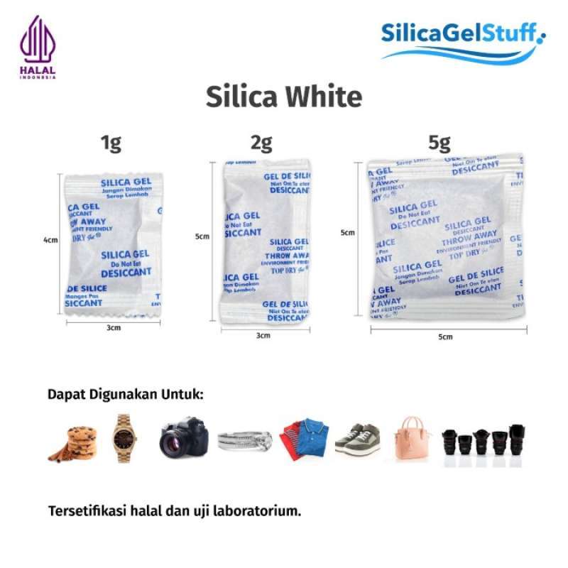 Promo SILICA GEL WHITE 1 KG TERSERTIFIKASI Diskon 50 di Seller BE STORE Wijaya Kusuma, Kota