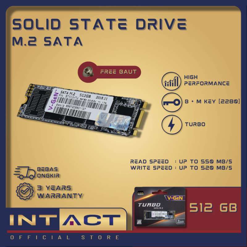 Promo Solid State Drive V-GeN 512GB SATA M.2 (SSD VGEN M2) Diskon 23% ...