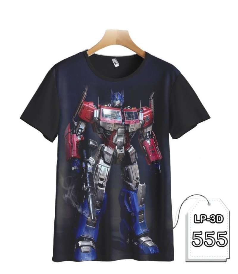 Character Transformers Print Depan Logo Lis Kaos Anak Laki-Laki main image 0