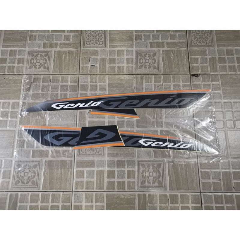 Promo Stiker Bodi & Lis Body & Striping Honda Genio 2019 Abu Abu Corak