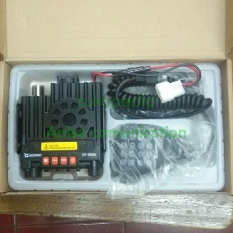 Promo Rig mini weierwei uv 9800 dual band vhf dan uhf Diskon 33% di ...