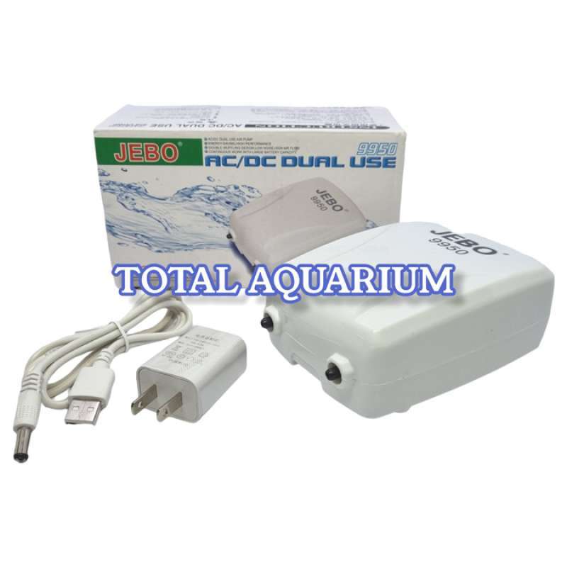 Promo Jebo 9950 Aerator Ac/Dc Pompa Udara Aquarium Diskon 33 di Seller