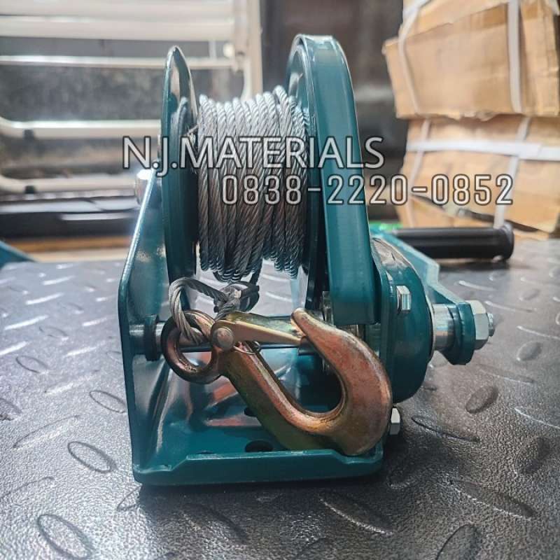 Promo Hand Winch Manual 1200 Lbs WIPRO Gear Winch Kapasitas 500 Kg