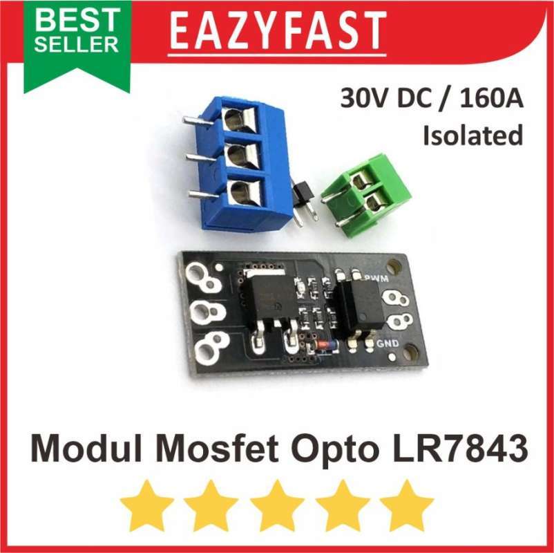 Jual Modul Mosfet Lr7843 160a Opto Switch Trigger Driver Pwm Relay