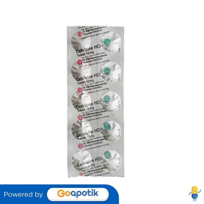 Jual Cetirizine Hcl Pim 10 Mg Strip 10 Tablet Di Seller Apotek Henna