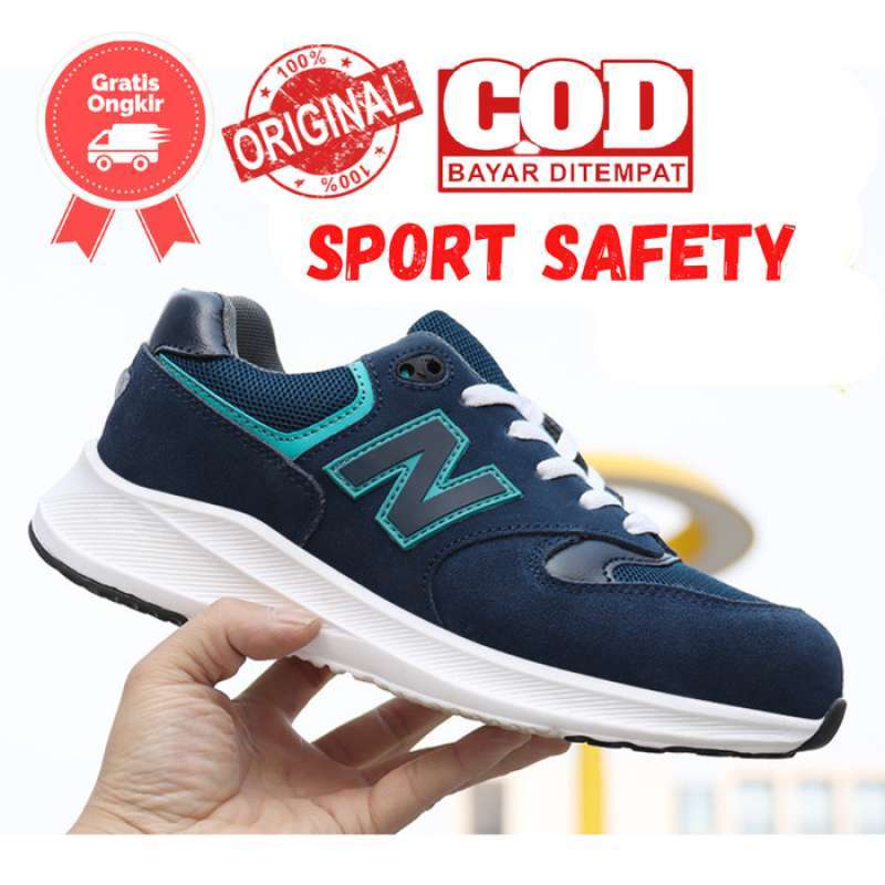 Jual SEPATU SAFETY PRIA UJUNG BESI ANTI PAKU SAFETY SHOES IMPORT RINGAN