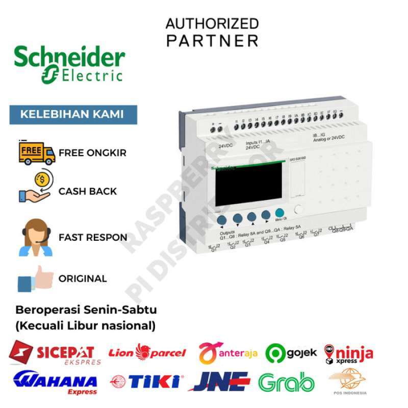 Promo Schneider Sr3B261Bd Modular Smart Relay Zelio Logic - 26 I O - 24 ...