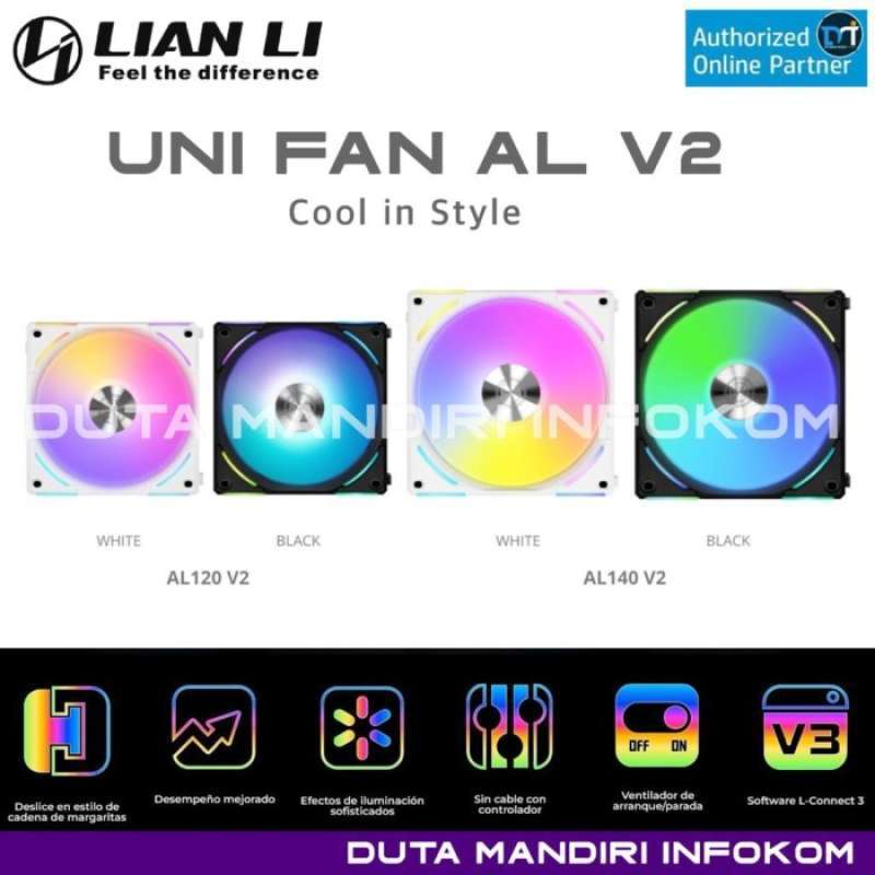 Promo Lian Li Uni Fan Al120 V2 I Al140 V2 - Argb Fan Single Pack Diskon ...