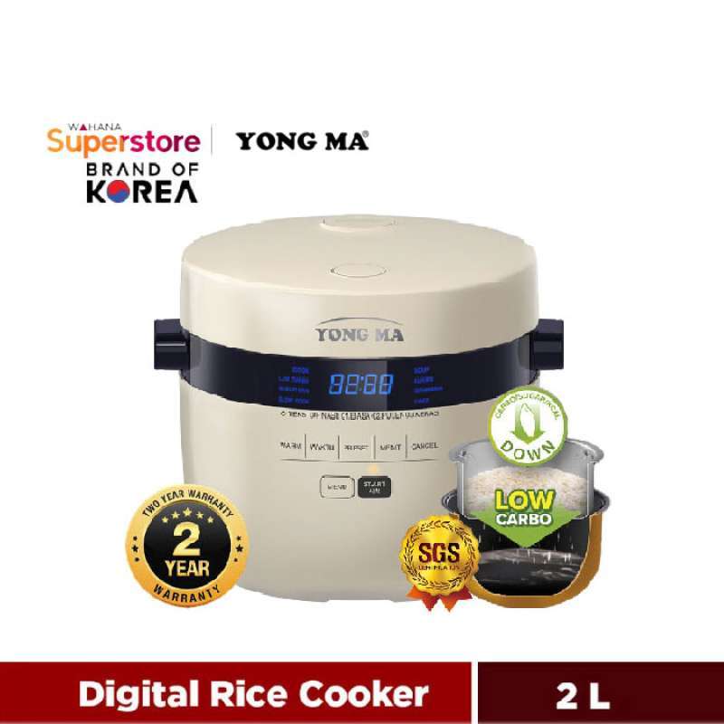 Promo Yong Ma Digital Rice Cooker Low Carbo 2l Smc8067 Smc 8067