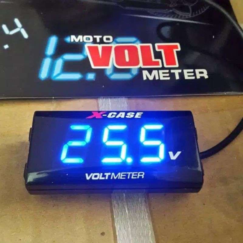 Jual VOLTMETER AKI VOLT METER BATERAI WATERPROF NMAX AEROX PCX MIO