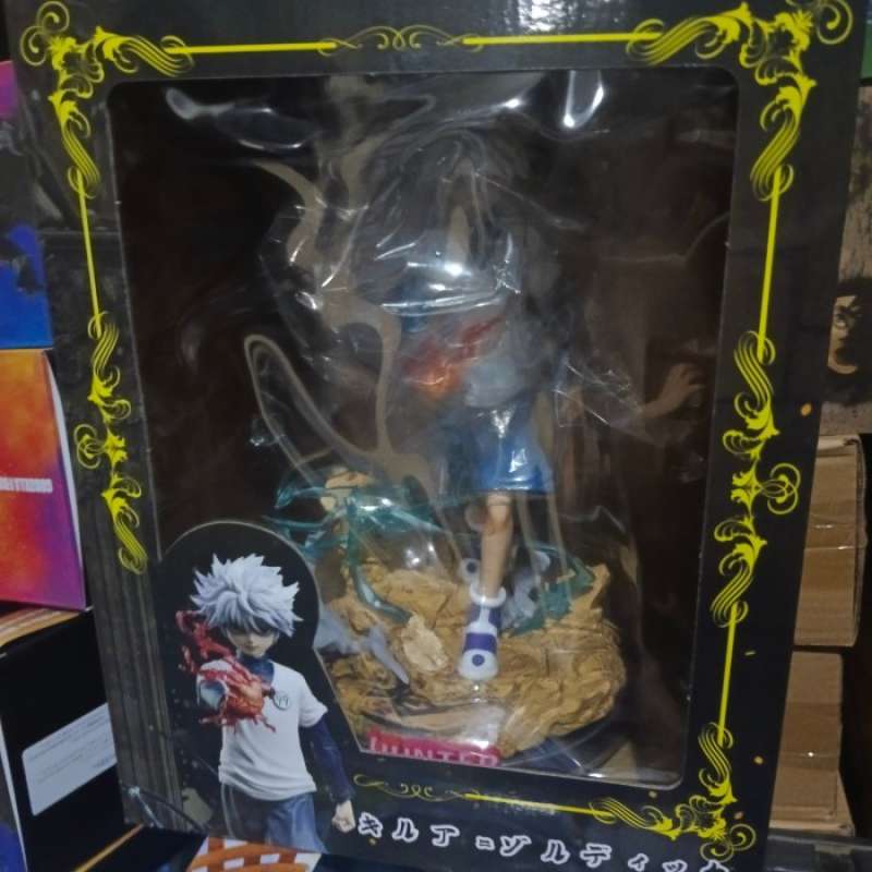 Figurine Killua Zoldyck Tongyundacheng - Statue PVC 21,5 Cm, Modèle Anime Hunter X Hunter, Collection Figurine Killua Zoldyck Tongyundacheng - Statue PVC 21,5 Cm, Modèle Anime Hunter X Hunter, Collection