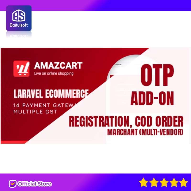 Promo Source Code Aplikasi Otp Add On Amazcart Laravel Ecommerce System Cms By Baitulsoft Promo Source Code Aplikasi Otp Add On Amazcart Laravel Ecommerce System Cms By Baitulsoft