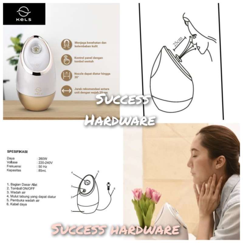 Promo KELS PARIS FACIAL STEAMER PUTIH/PARIS FACIAL STEAMER WHITE