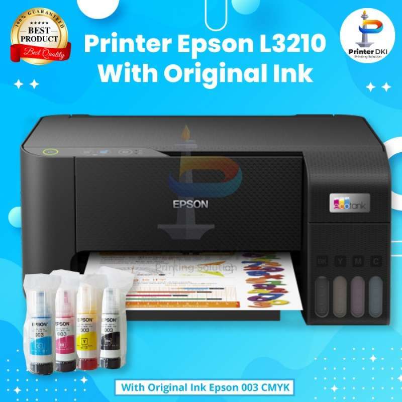 Promo EcoTank L3210 A4 All-in-One Ink Tank Printer Print Scan Copy ...