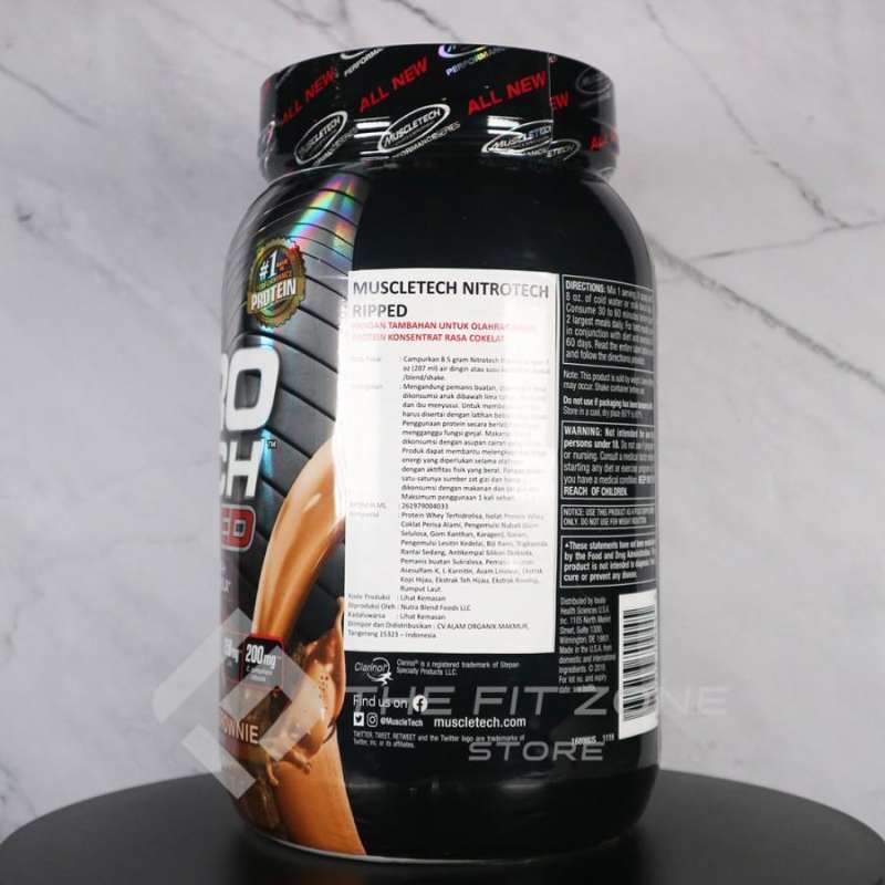 Muscletech Ripped Jual Muscletech Nitrotech Ripped 2 Lbs Nitro Tech Ripped Whey+fat Loss ...