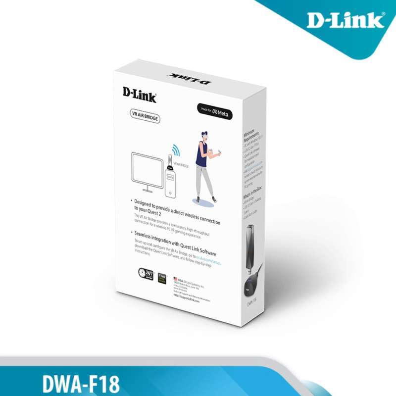 Metaquest Local Wireless Router Jual D-Link DWA-F18 VR Air Bridge For Meta Quest 2 Home Wi-Fi Router di ...
