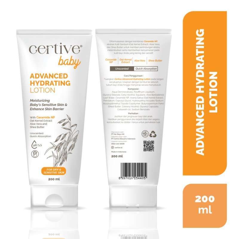 Promo Certive Baby Advanced Hydrating Lotion 200ml Diskon 50% Di Seller ...