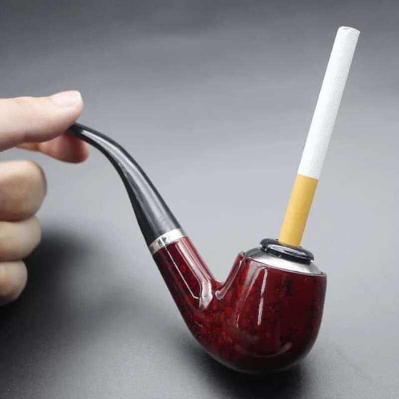 Pipe Rokok Promo Classic Wooden Enchase Carved Smoking Pipes - Pipa Rokok ...