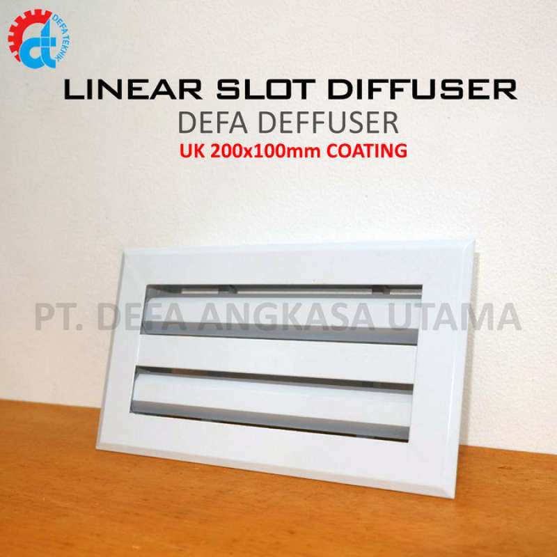 Promo Linear Slot Diffuser Ducting uk 20x10cm (200x100mm) Coating Diskon 23 di Seller PT