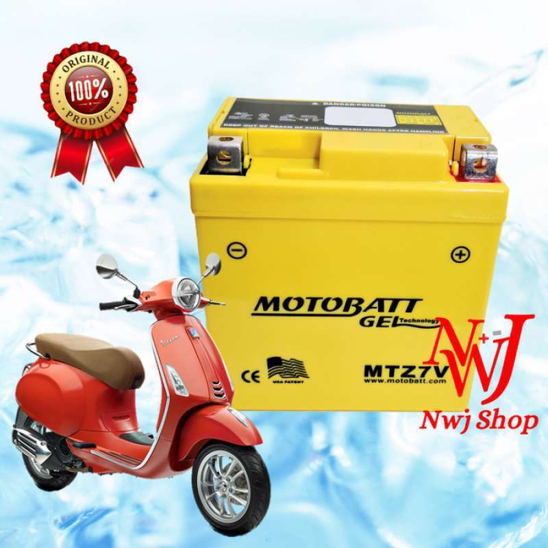 Jual Aki Motor Vespa Sprint LX 125 Primavera LX 150 MTZ7V YTZ7V