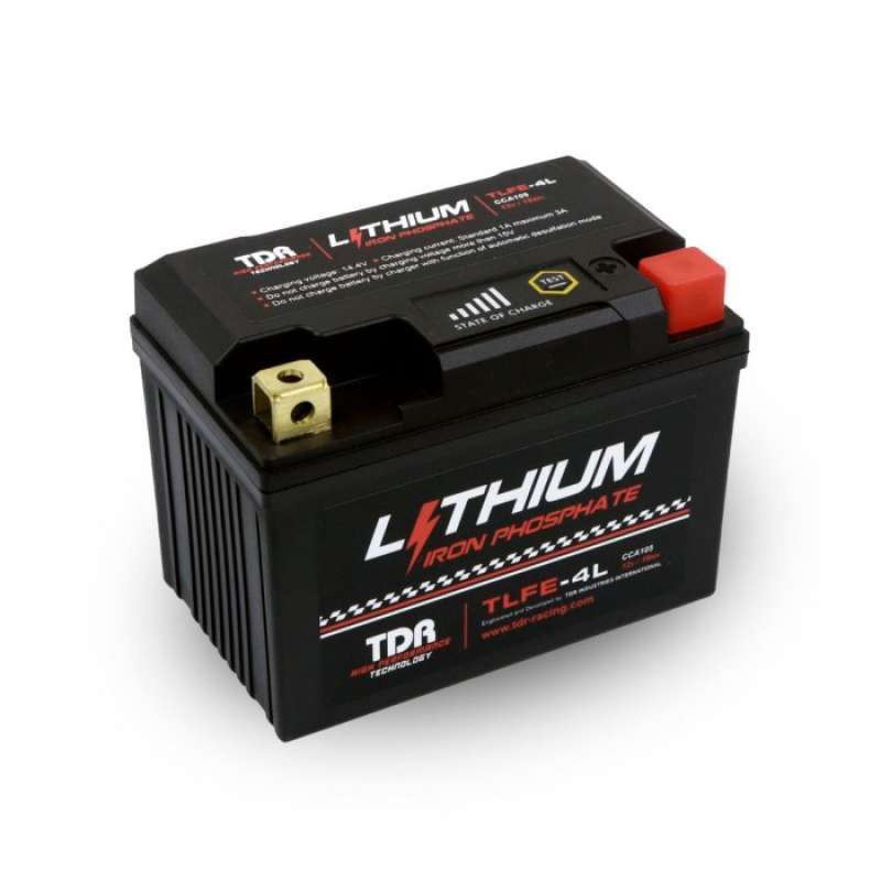 Jual Aki Motor TDR Lithium Iron Phosphate (LiFePO4) Battery TLFE-4L 12V