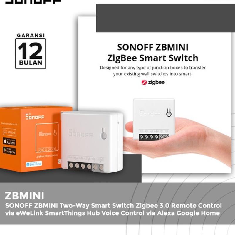 Promo Zbmini Sonoff Smart Switch Zigbee Saklar Wireless Smart Home ...