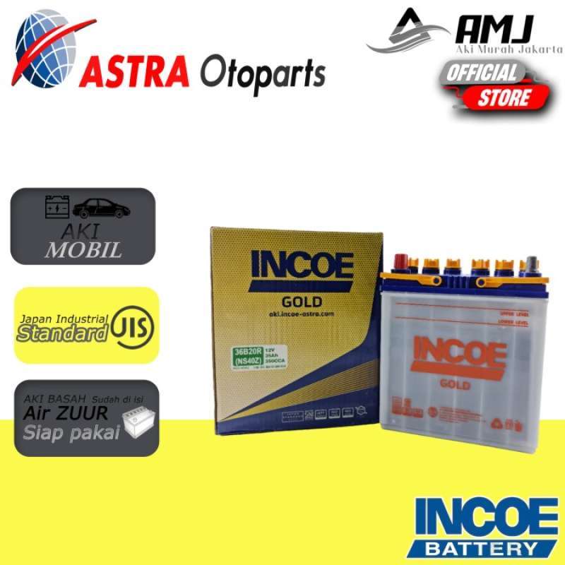 Promo Aki Mobil Carry Futura Incoe Gold Astra Ns40Z Aki Basah 12V 35A