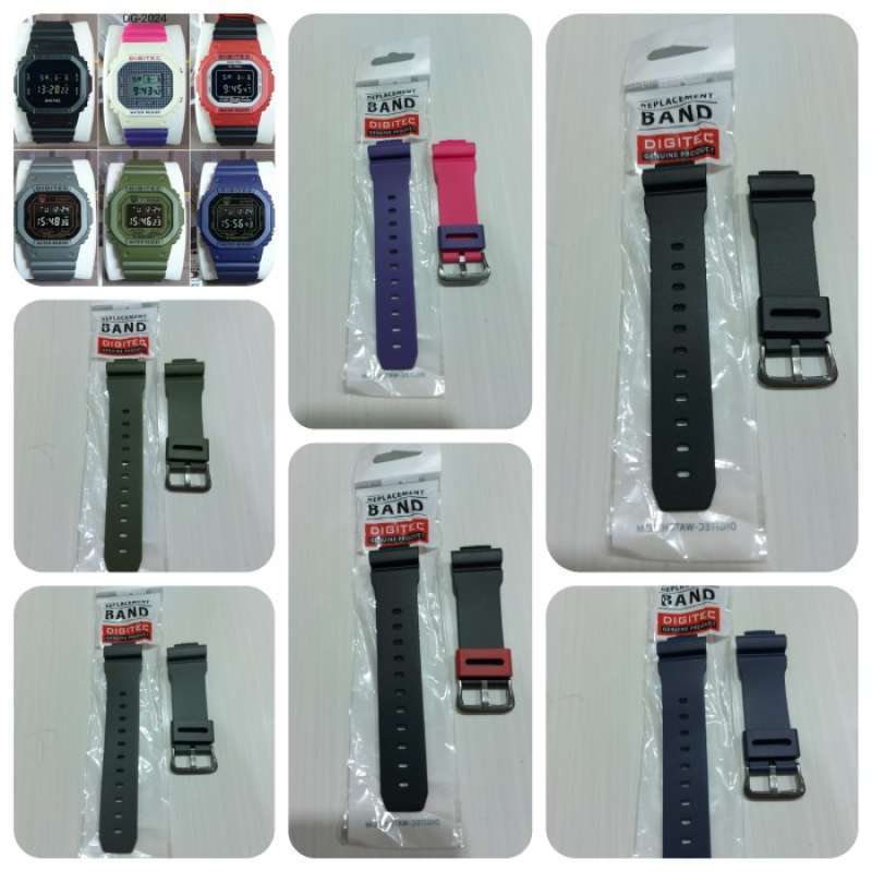 Promo Strap Tali Jam Tangan Digitec Dg 2024 Ori Pabrik Biru Diskon 50